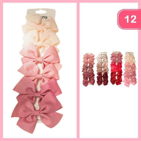 HAIR BOWS SET (12 UNITS)
