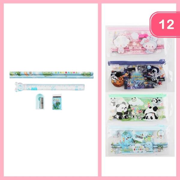 CUTE ANIMAL STATIONERY SET (12 UNITS)