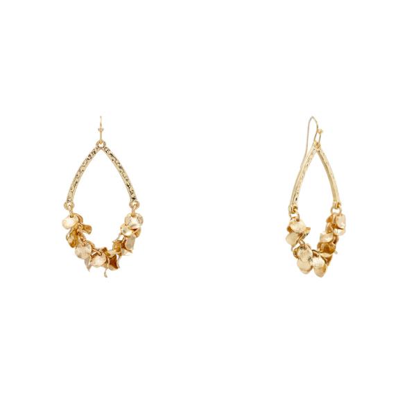 METAL TEARDROP DANGLE EARRING