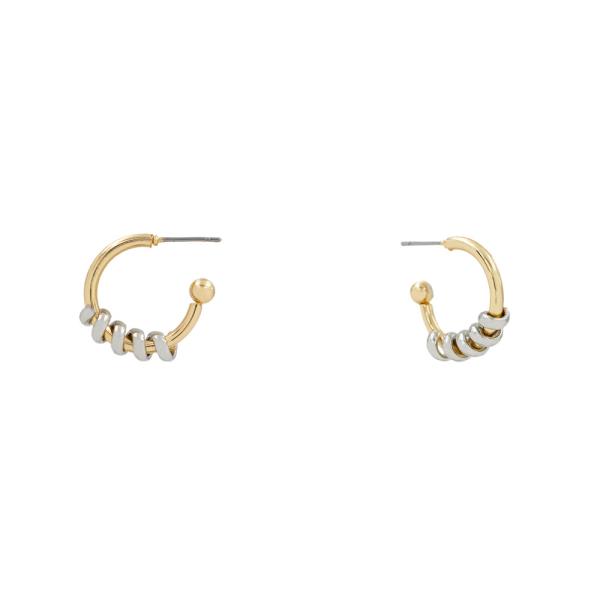 METAL MULTI HOOP EARRING