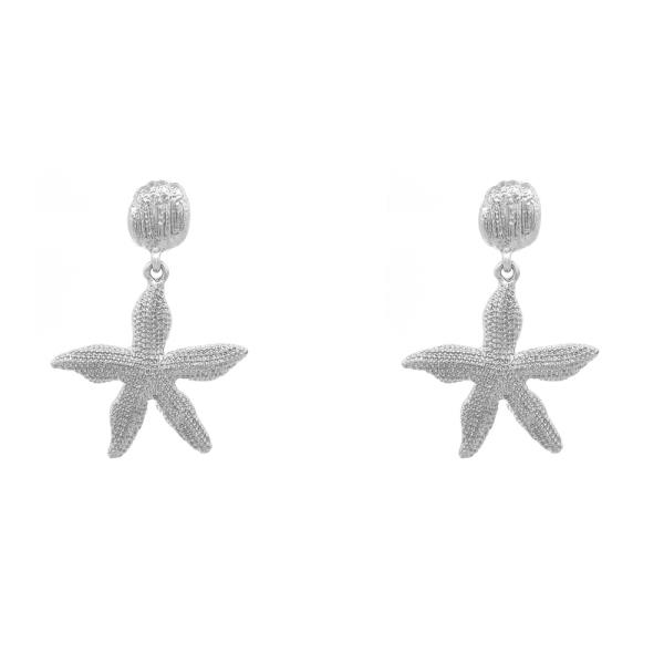 METAL STARFISH DANGLE EARRING