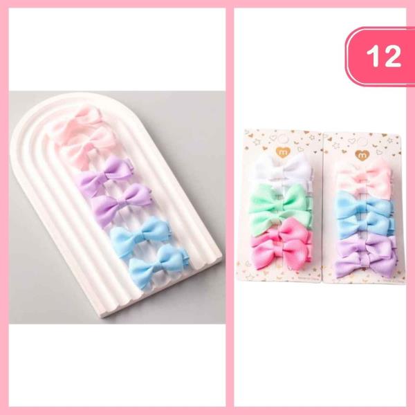 MINI HAIR BOWS (12 UNITS)