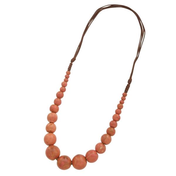 STONE BEAD STATEMENT NECKLACE  EARRING SET