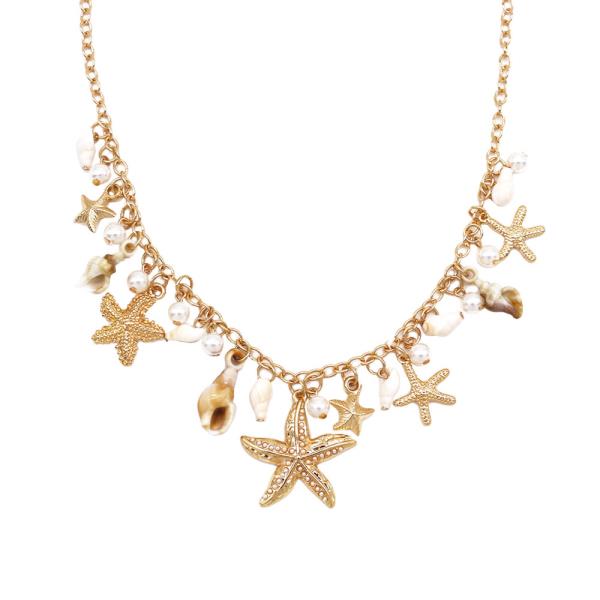 STARFISH PEARL MULTI NECKLACE