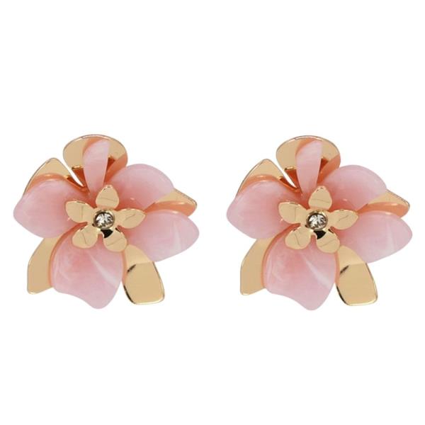 RESIN FLOWER DROP EARRING