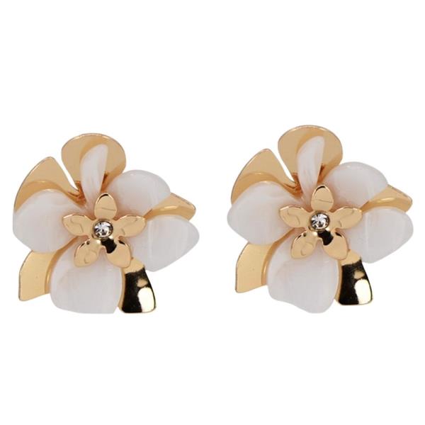 RESIN FLOWER DROP EARRING