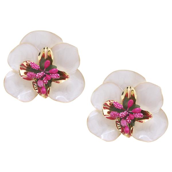 FLOWER METAL EARRING