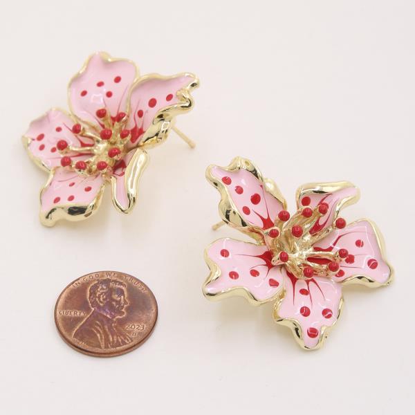 FLOWER METAL EARRING