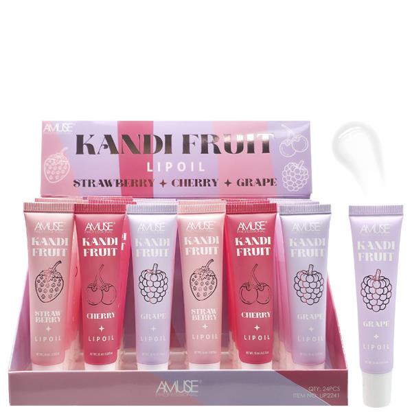 AMUSE KANDI FRUIT LIP OIL (24 UNITS)