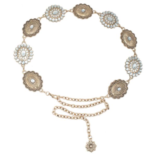 SOUTHWESTERN FLORETTE CAB CHAIN BELT