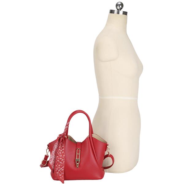 2IN1 FASHION DESIGN SATCHEL BAG W ZIPPER POUCH SET