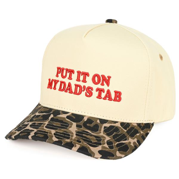 CC PUT IT ON MY DAD`S TAB TRUCKER CAP