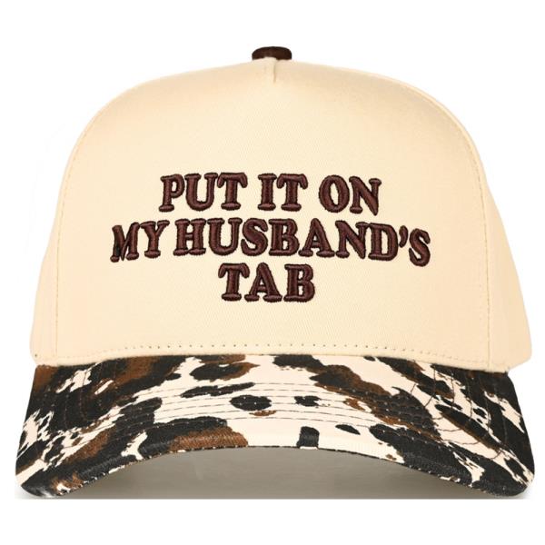 CC PUT IT ON MY HUSBAND TAB TRUCKER CAP