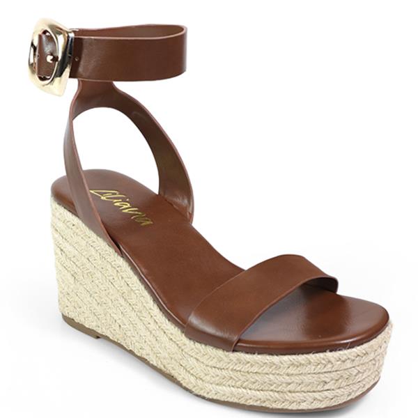 ANKLE BUCKLE OPEN TOE WEDGE 12 PAIRS