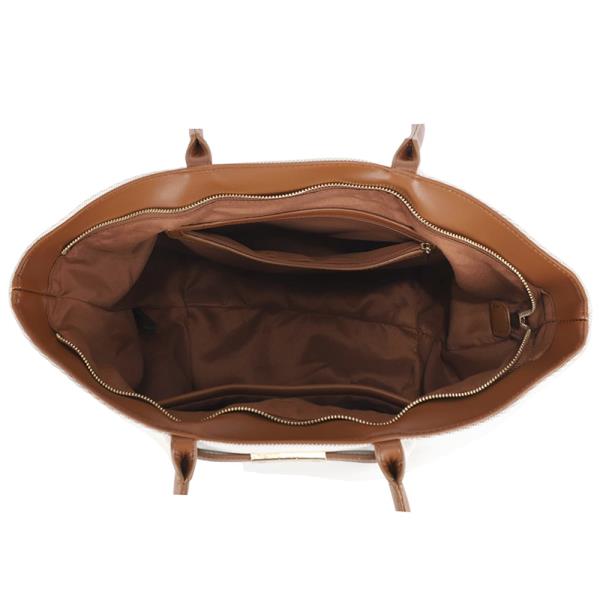 TEXTURED MODERN SHOULDER TOTE BAG