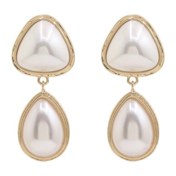 SODAJO PEARL DROP GOLD DIPPED EARRING