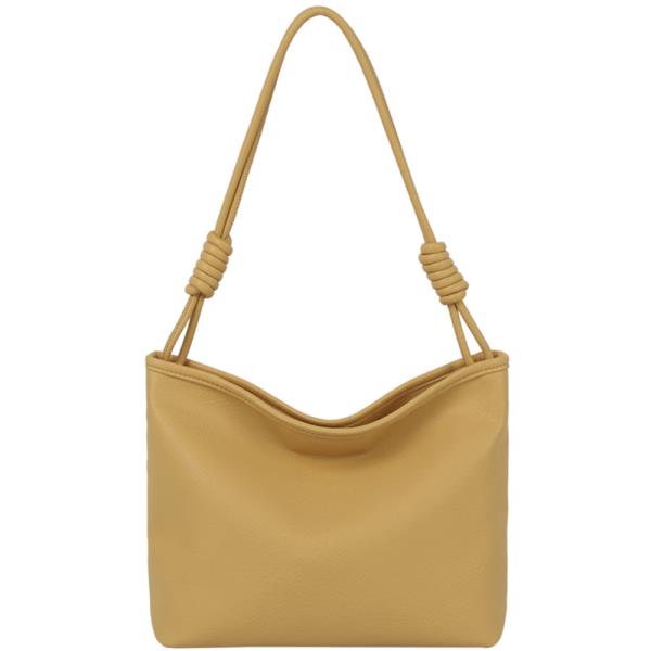 PLAIN COLORED SHOULDER HOBO BAG