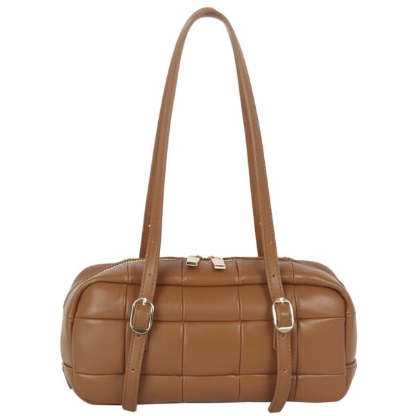 SMOOTH CUSHION DESIGN SHOULDER BAG