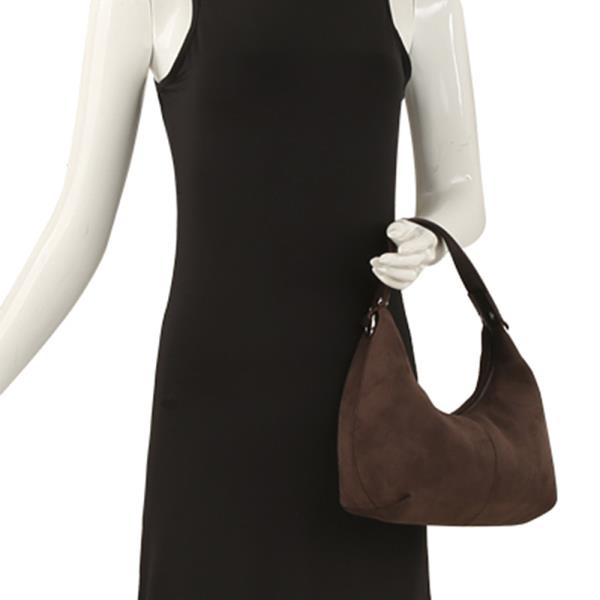 PLAIN TEXTURED CURVE SATCHEL BAG