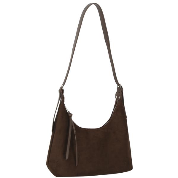 CURVE ZIPPER SHOULDER BAG