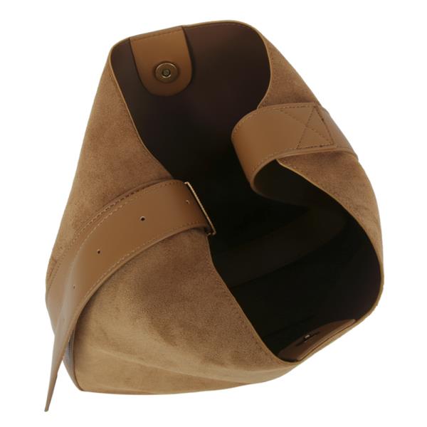 2IN1 PLAIN SHOULDER BAG W ZIPPER POUCH SET