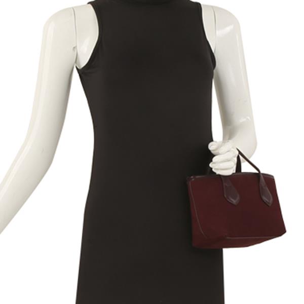 TEXTURED HANDLE SATCHEL BAG