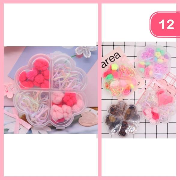 MIXED MINI HAIR TIES (12 UNITS)