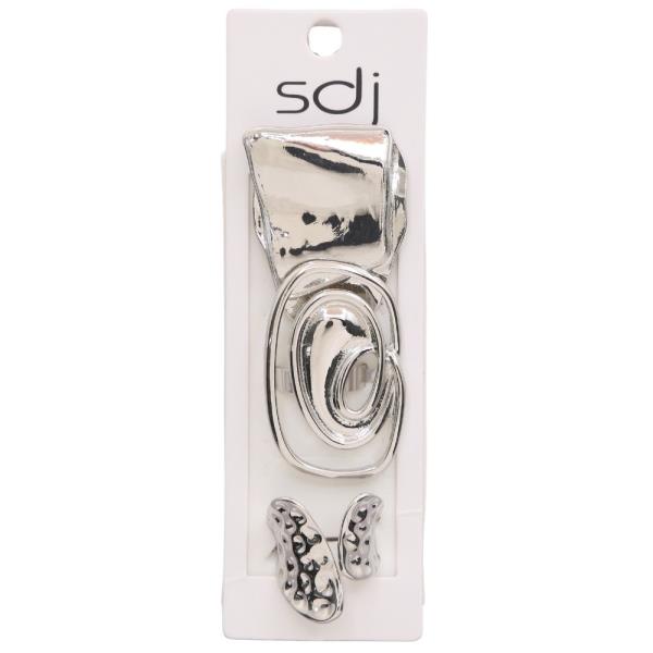 SDJ ORGANIC METAL MULTI RING SET