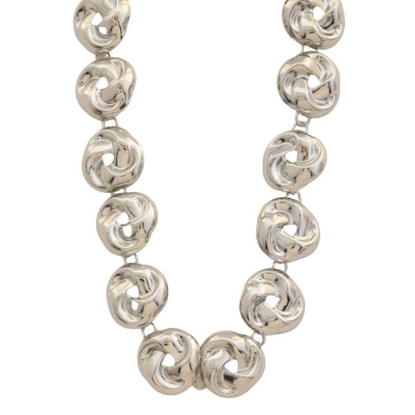 SDJ METAL KNOT LINK STATEMENT NECKLACE