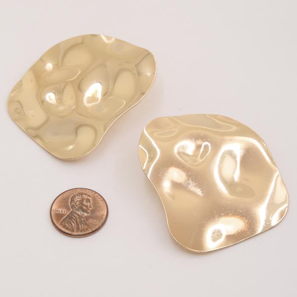 SDJ HAMMERED SHAPE METAL EARRING