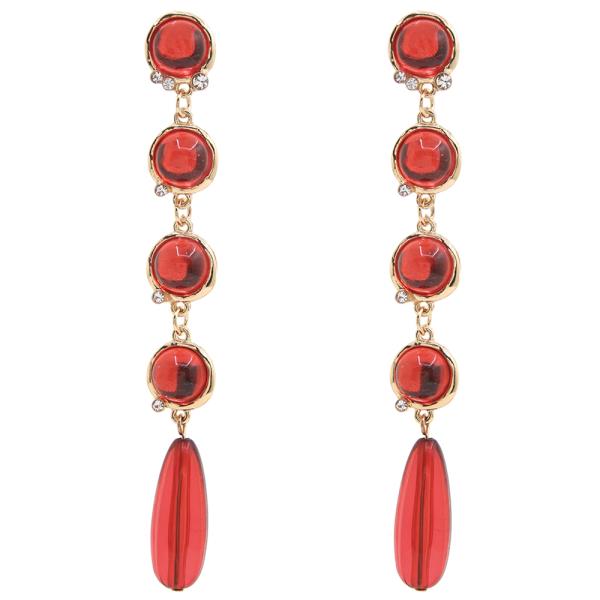 SDJ LINK GEM DROP DANGLE EARRING