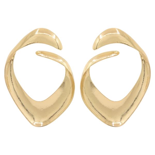 SDJ OPEN SHAPED METAL EARRING