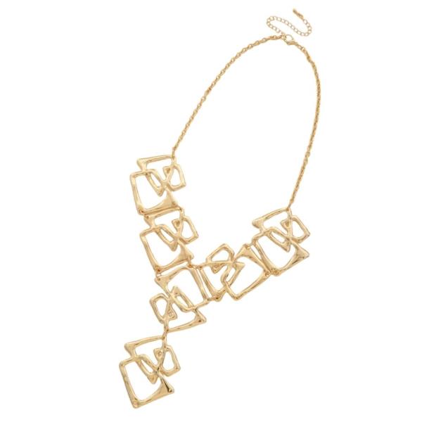 SDJ GEOMETRIC LINK STATEMENT NECKLACE