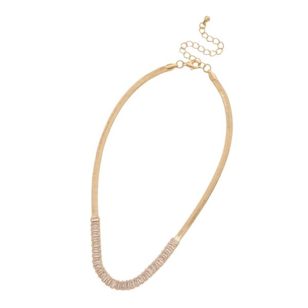 SDJ MULTI STRAND CRYSTAL NECKLACE EARRING SET