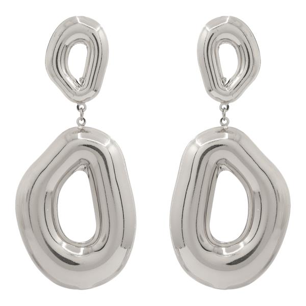SDJ OPEN METAL SHAPE DANGLE EARRING