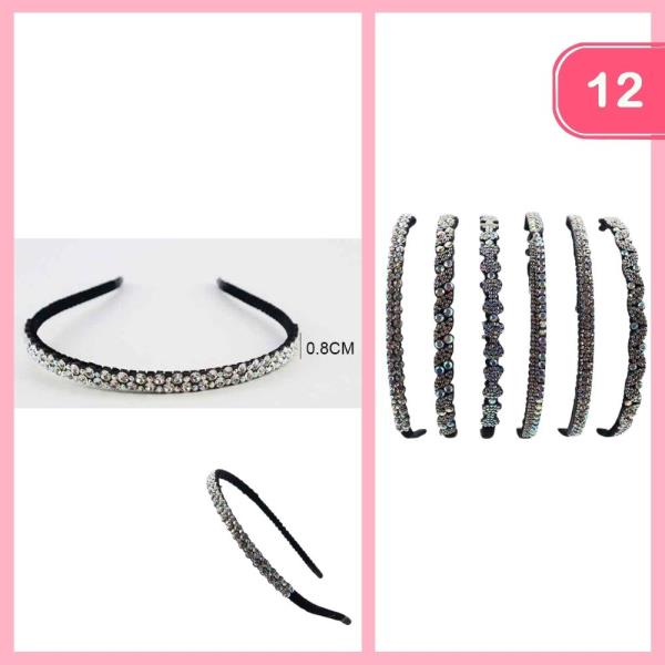 RHINESTONE HEADBAND (12 UNITS)