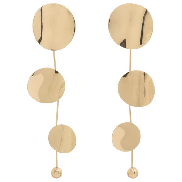 SDJ CIRCULAR DROP METAL EARRING