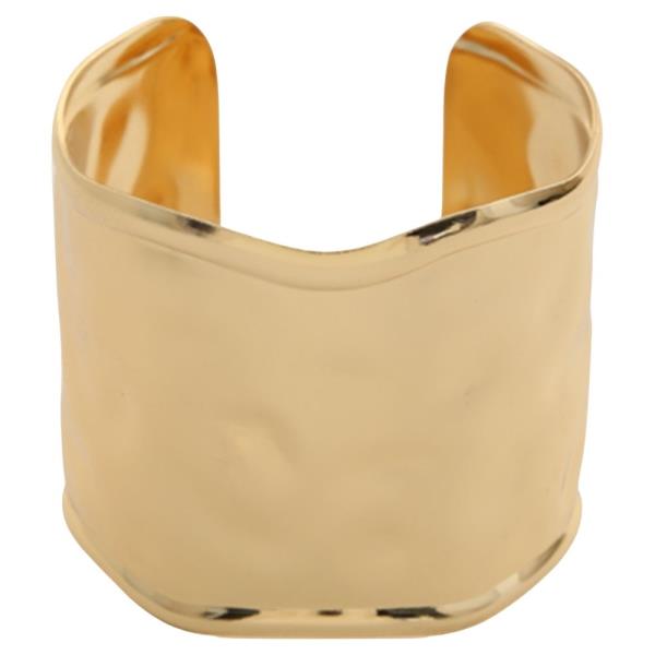 SDJ WIDE SMOOTH METAL CUFF BRACELET