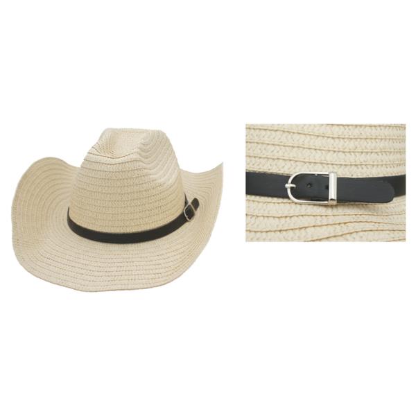 SIMPLE BANDED SUMMER COWBOY HAT