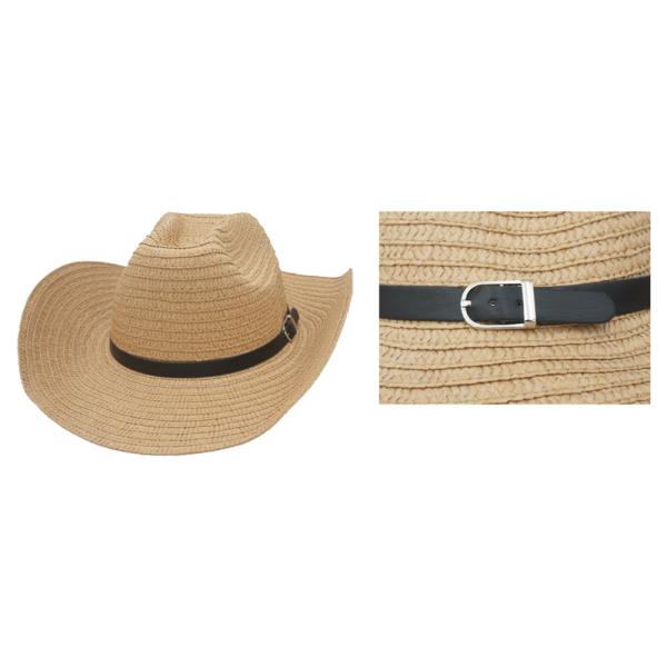 SIMPLE BANDED SUMMER COWBOY HAT