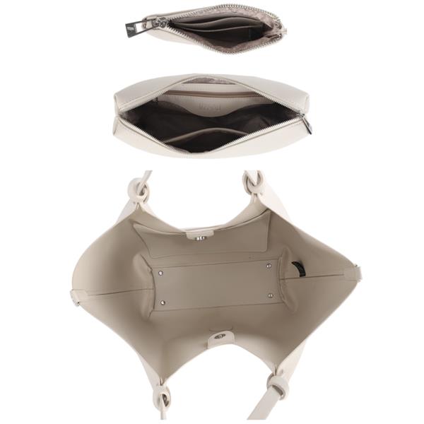 3IN1 FASHION TOTE BAG W POUCH AND WRISTLET WALLET SET