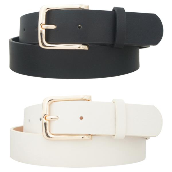 KEEP BASIC RECTANGLE BUCKLE DUO BELT