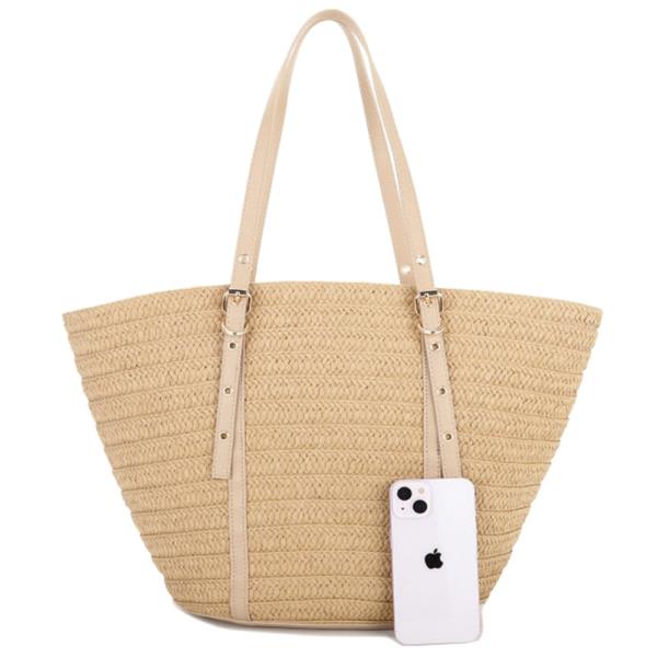 STRAW TOTE BAG