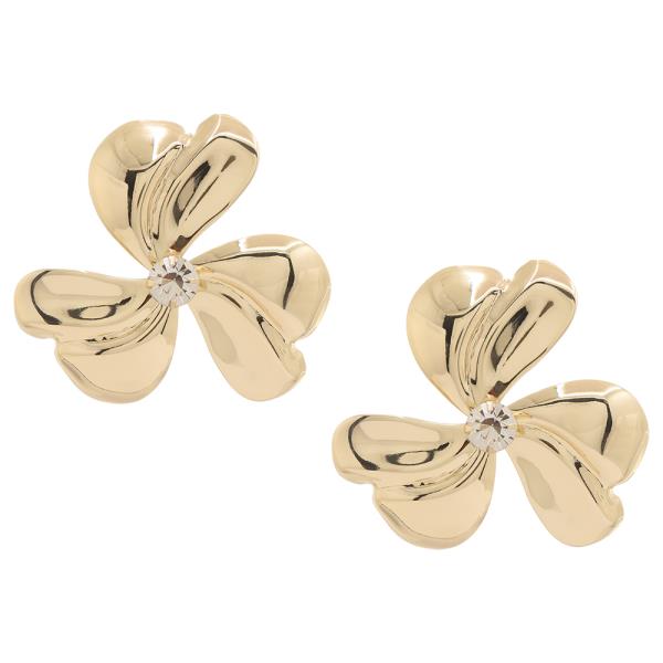 FLOWER SHAPE METAL EARRING