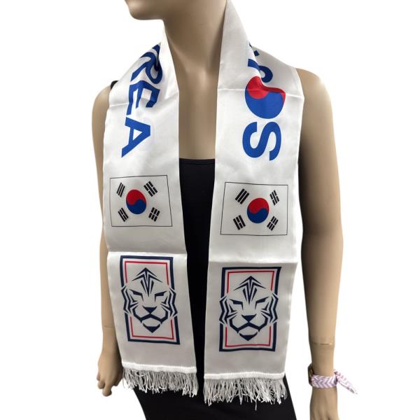 LIGHTWEIGHT POLYESTER NATIONAL TEAM WORLD CUP SUPPORTER SCARF