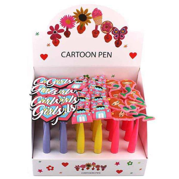 CARTOON PENS (24 UNITS)
