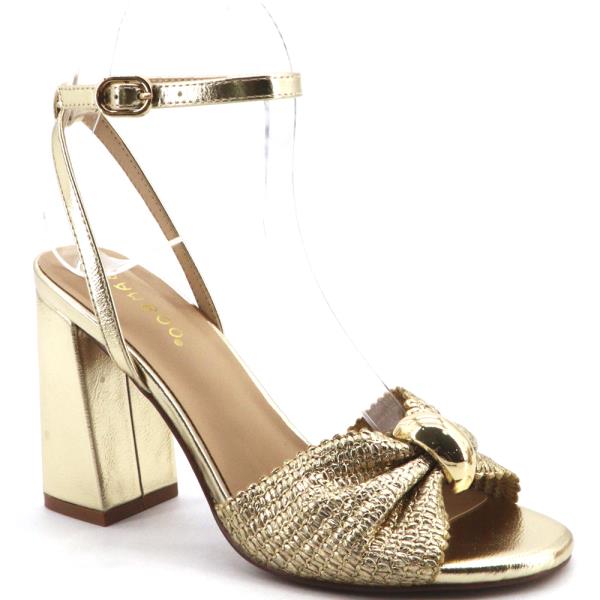 METAL BEAD DETAIL HEEL 12 PAIRS