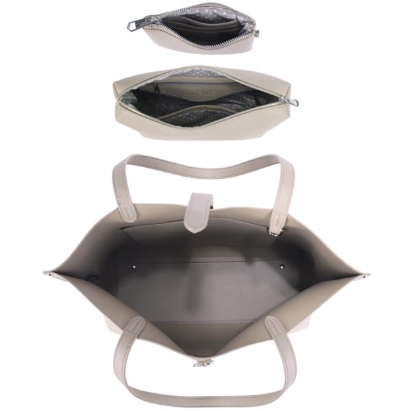 3IN1 MODERN CHIC TOTE W POUCH AND WRISTLET WALLET SET