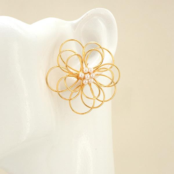 WIRE FLOWER EARRINGS
