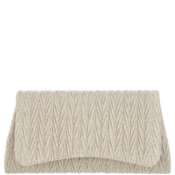 TEXTURED EVENING CLUTCH BAG